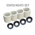 Aftermarket EO413/A0413 Cup & Liner Set 1.625" - Fits Ditch Witch JT5, JT9, JT10, JT1720 & Vermeer 20x22, 8x12, 1015 (4 Cups, 4 Liners)