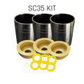 Aftermarket SC35 Fluid End Wear Parts Kit 2" - Fits Vermeer 23x30 (3 Cups, 3 Liners, 6 Valve Seals)